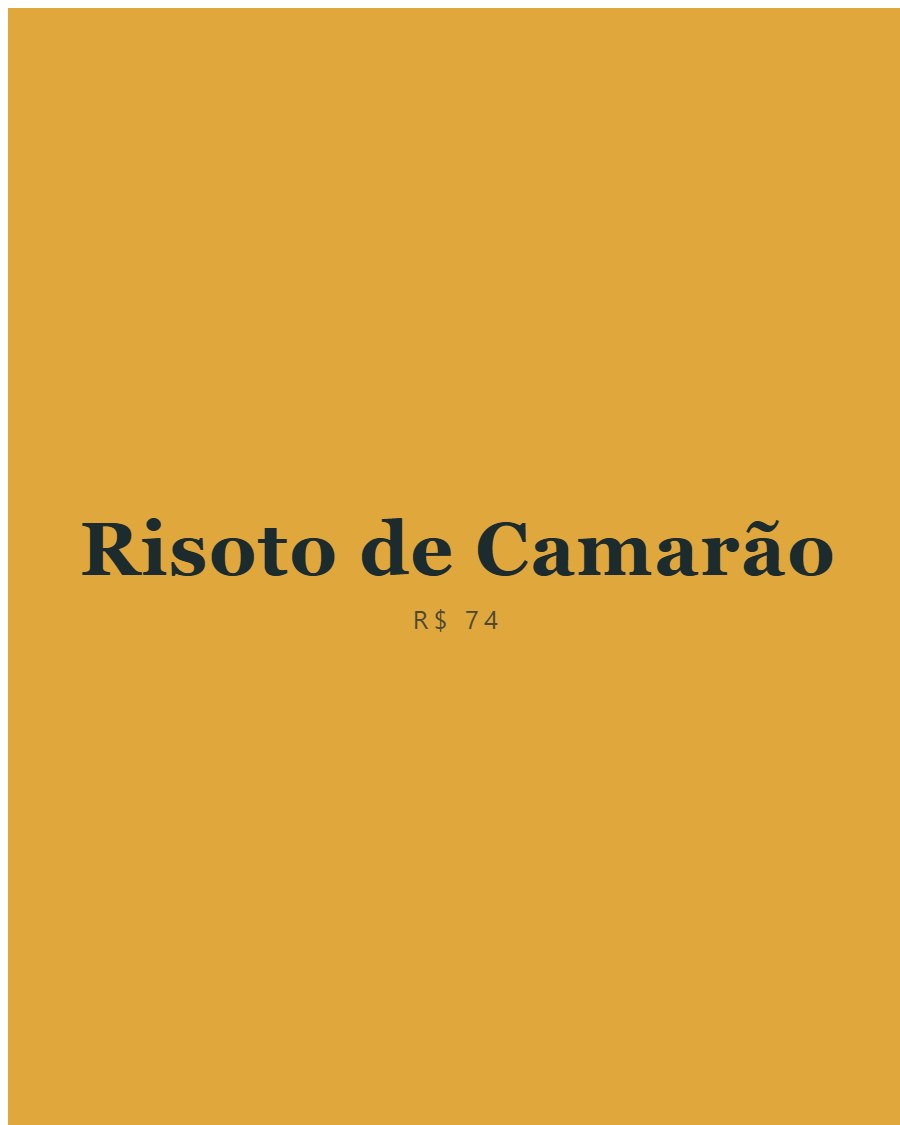Risoto de Camarão